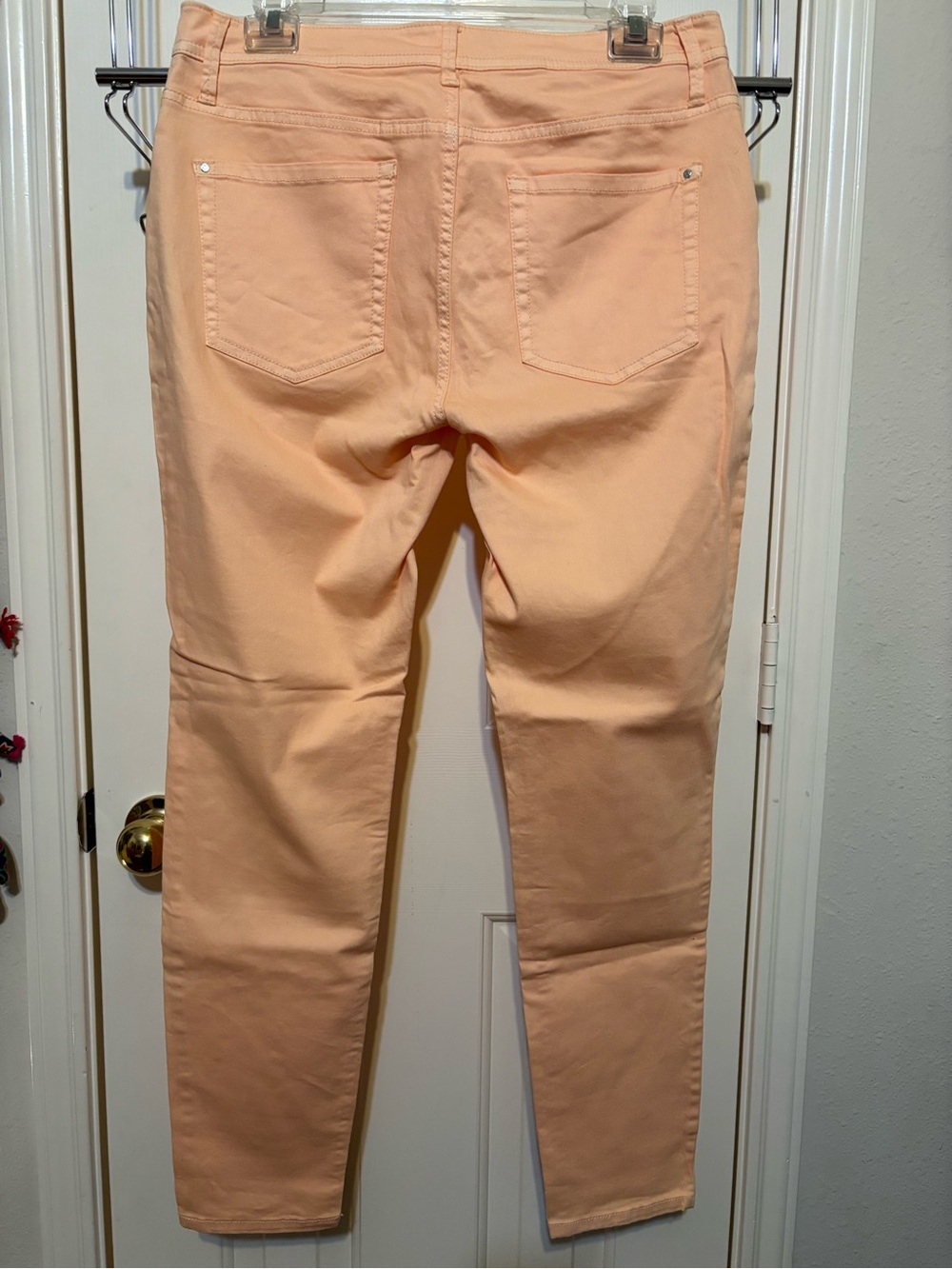 Peach Skinny Jeans for Women - Slim Fit - Picture 2 of 4
